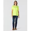 Carhartt Women’s Loose Fit Heavyweight Short-Sleeve Pocket T-Shirt(Brite Lime)
