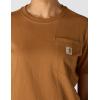 Carhartt Women’s Loose Fit Heavyweight Short-Sleeve Pocket T-Shirt(Carhartt Brown)