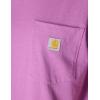 Carhartt Women’s Loose Fit Heavyweight Short-Sleeve Pocket T-Shirt(Cherry Bloom)