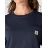 Carhartt Women’s Loose Fit Heavyweight Short-Sleeve Pocket T-Shirt(Navy)