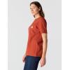 Carhartt Women’s Loose Fit Heavyweight Short-Sleeve Pocket T-Shirt(Spice Red Nep)