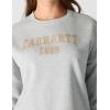 Carhartt Women’s Loose Fit Midweight Graphic Sweatshirt(Heather Gray)