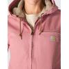Carhartt Women’s Loose Fit Washed Duck Sherpa Lined Jacket(Rose Tint)