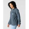 Carhartt Women’s Oversized-fit Heavyweight Waffle Knit Shirt(Faded Navy)