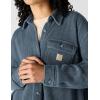 Carhartt Women’s Oversized-fit Heavyweight Waffle Knit Shirt(Faded Navy)