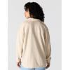 Carhartt Women’s Oversized-fit Heavyweight Waffle Knit Shirt(Oat Milk)