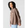 Carhartt Women’s Oversized-fit Heavyweight Waffle Knit Shirt(Sepia)