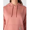 Carhartt Women’s Oversized-fit Midweight Hooded Heart Graphic Sweatshirt(Rose Tint)