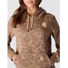 Carhartt Women’s Relaxed Fit Midweight Logo Sleeve Graphic Printed Sweatshirt(Soft Sepia Vintage Camo)
