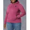 Carhartt Women’s Relaxed Fit Midweight Logo Sleeve Graphic Sweatshirt(Beet Red Heather)