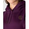 Carhartt Women’s Relaxed Fit Midweight Logo Sleeve Graphic Sweatshirt(Eggplant)