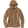Carhartt Women’s Relaxed Fit Midweight Logo Sleeve Graphic Sweatshirt(Flaxseed)