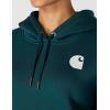 Carhartt Women’s Relaxed Fit Midweight Logo Sleeve Graphic Sweatshirt(Greenstone)