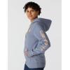 Carhartt Women’s Relaxed Fit Midweight Logo Sleeve Graphic Sweatshirt(Light Faded Navy Heather/Light Taupe Hea)