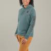 Carhartt Women’s Relaxed Fit Midweight Logo Sleeve Graphic Sweatshirt(Sea Pine Heather)