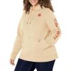 Carhartt Women’s Relaxed Fit Midweight Logo Sleeve Graphic Sweatshirt(White Truffle)