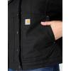 Carhartt Women’s Rugged Flex® Loose Fit Canvas Sherpa-Lined Jacket(Black)