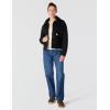 Carhartt Women’s Rugged Flex® Loose Fit Canvas Sherpa-Lined Jacket(Black)