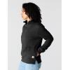 Carhartt Women’s TENCEL Fiber Series Relaxed Fit Half-Zip Sweatshirt(Black)