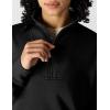Carhartt Women’s TENCEL Fiber Series Relaxed Fit Half-Zip Sweatshirt(Black)