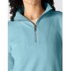 Carhartt Women’s TENCEL Fiber Series Relaxed Fit Half-Zip Sweatshirt(Dusted Aqua)