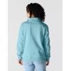 Carhartt Women’s TENCEL Fiber Series Relaxed Fit Half-Zip Sweatshirt(Dusted Aqua)