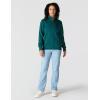 Carhartt Women’s TENCEL Fiber Series Relaxed Fit Half-Zip Sweatshirt(Greenstone)