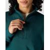 Carhartt Women’s TENCEL Fiber Series Relaxed Fit Half-Zip Sweatshirt(Greenstone)