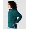 Carhartt Women’s TENCEL Fiber Series Relaxed Fit Half-Zip Sweatshirt(Greenstone)