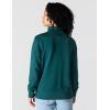 Carhartt Women’s TENCEL Fiber Series Relaxed Fit Half-Zip Sweatshirt(Greenstone)