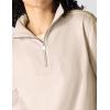Carhartt Women’s TENCEL Fiber Series Relaxed Fit Half-Zip Sweatshirt(Oat Milk)