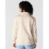 Carhartt Women’s TENCEL Fiber Series Relaxed Fit Half-Zip Sweatshirt(Oat Milk)