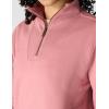 Carhartt Women’s TENCEL Fiber Series Relaxed Fit Half-Zip Sweatshirt(Rose Tint)