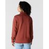 Carhartt Women’s TENCEL Fiber Series Relaxed Fit Half-Zip Sweatshirt(Spice Red)
