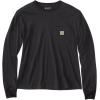 Carhartt Women’s Tencel Fiber Series Loose Fit Long-Sleeve Pocket T-Shirt(Black)