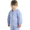 Carhartt girls Long-sleeve Half-zip Hooded Sweatshirt(Med Purple)
