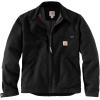 Carhartt mens Duck Detroit Jacket (Regular and Big & Tall Sizes) Work Utility Outerwear, Black, Large US