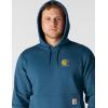 Carhartt mens Force Relaxed Fit Lightweight Logo Graphic Sweatshirt(Dark Horizon Blue)