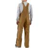 Carhartt mens Loose Fit Firm Duck Bib Overall(Carhartt Brown)