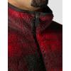 Carhartt mens Loose Fit Fleece Pullover(Industry Red Ombre Plaid)