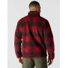 Carhartt mens Loose Fit Fleece Pullover(Industry Red Ombre Plaid)