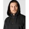 Carhartt mens Rain Defender Loose Fit Heavyweight Quarter-zip Sweatshirt(Black)