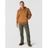 Carhartt mens Rain Defender Loose Fit Heavyweight Quarter-zip Sweatshirt(Carhartt Brown)