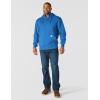Carhartt mens Rain Defender Loose Fit Heavyweight Quarter-zip Sweatshirt(Dark Horizon Blue)