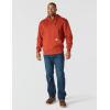 Carhartt mens Rain Defender Loose Fit Heavyweight Quarter-zip Sweatshirt(Spice Red)