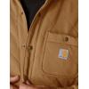 Carhartt mens Rain Defender Loose Fit Heavyweight Quilted Snap Front Shirt Jac(Carhartt Brown)
