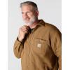 Carhartt mens Rain Defender Loose Fit Heavyweight Quilted Snap Front Shirt Jac(Carhartt Brown)
