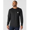 Carhartt mens Relaxed Fit Heavyweight Long-sleeve Pocket C Graphic T-shirt(Black)