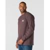 Carhartt mens Relaxed Fit Heavyweight Long-sleeve Pocket C Graphic T-shirt(Dark Sepia Heather)