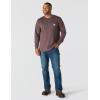 Carhartt mens Relaxed Fit Heavyweight Long-sleeve Pocket C Graphic T-shirt(Dark Sepia Heather)